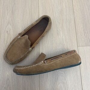 Buffalo Jackson Brown Suede Driving Loafers Mens 9 M Moc Toe‎ Slip On Shoes